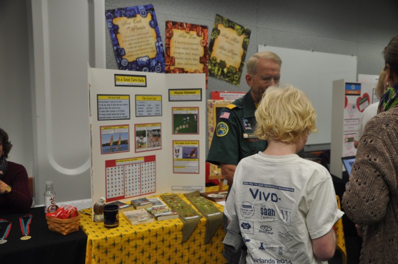 Boy Scouts table at 2016 Festival