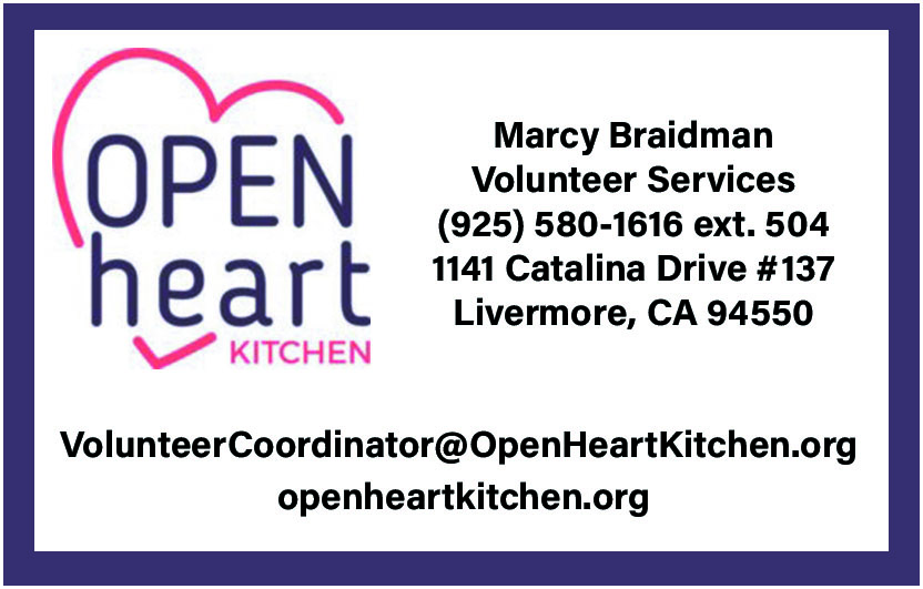 Open Heart Kitchen Contact Info for the Make A Difference For Pleasanton Festival Website