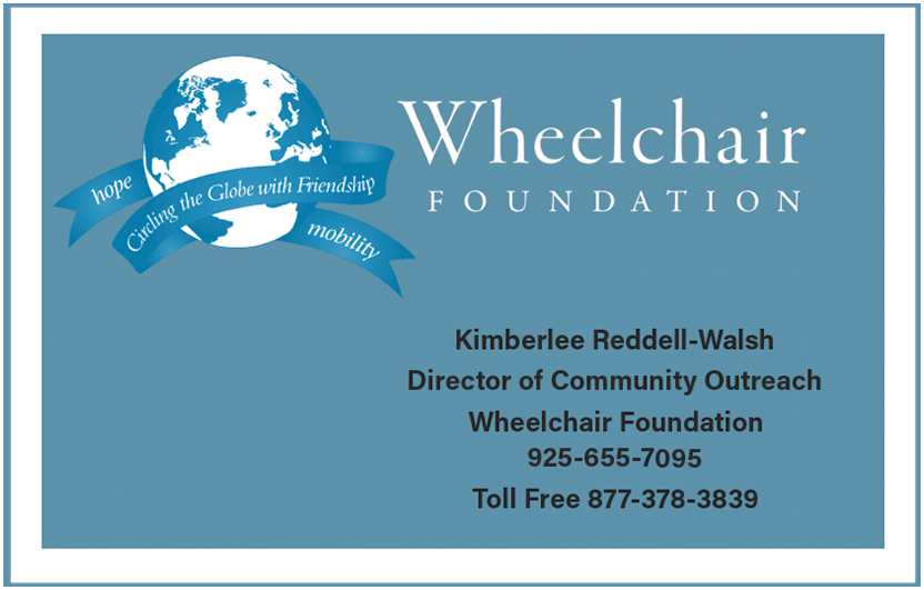 Wheelchair Foundation Contact Info